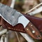 Handmade Damascus Skinning Knife EDC Fixed Blade Hunting Knife For Skinning Camping Bushcrafting A 2