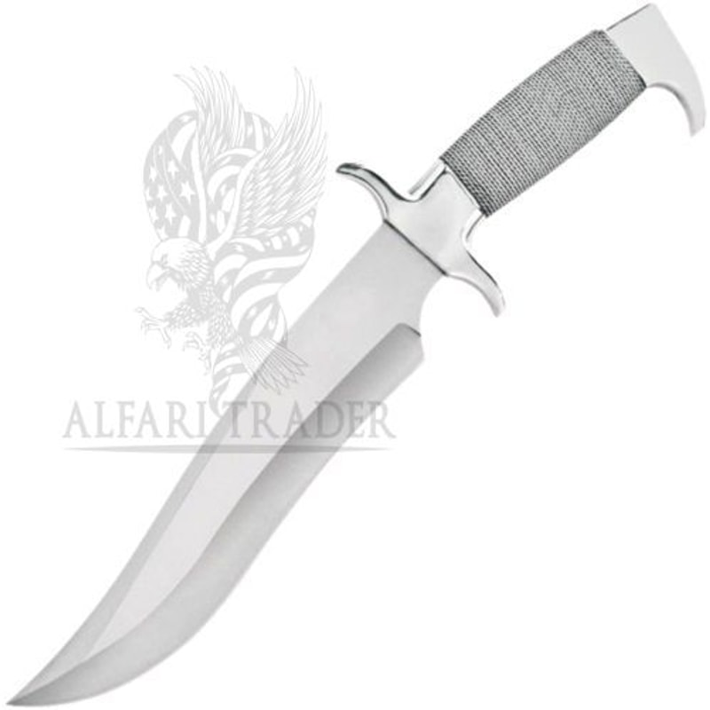 ALFARI 14 Inches D2 Bowie Knife Large Crocodile Dundee Bowie Knife Fixed Blade Hunting Knife With L 0