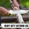 ALFARI 18 Inches D2 Bowie Knife Large Crocodile Dundee Bowie Knife Fixed Blade Hunting Knife With S 5