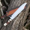 ALFARI Custom Handmade D2 Steel 16 Hunting Camping Bowie Knife With Stag Horn Handle EDC Fixed Blad 0