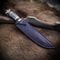 ALFARI Custom Handmade D2 Steel 14 Hunting Camping Bowie Knife With Stag Horn Handle EDC Fixed Blad 1
