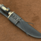 Searless Bowie Knife Handmade D2 Steel Knife Buffalo Horn Handle Leather Sheath 82 1