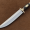 Searless Bowie Knife Handmade D2 Steel Knife Buffalo Horn Handle Leather Sheath 82 2