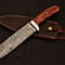 Damascus Steel Survival Bowie Knife Heavy Duty Tactical Camping Blade 1