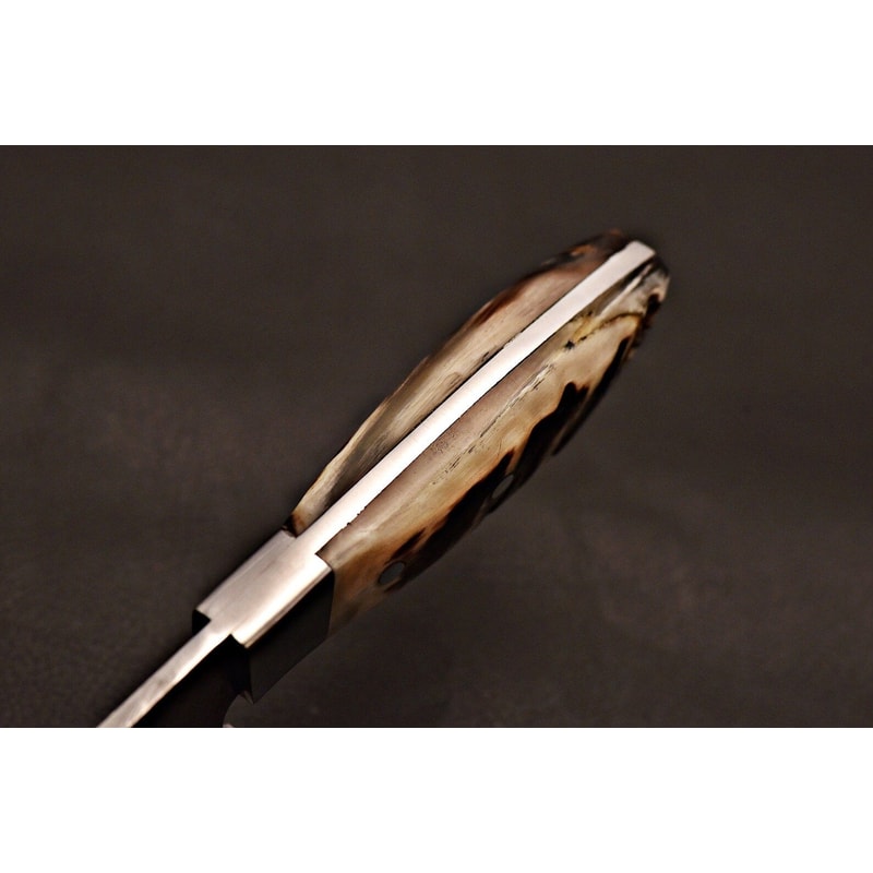 Damascus Steel Cooking Knife Artisan Chef Blade With Ram Horn Handle Birthday Gifts 4
