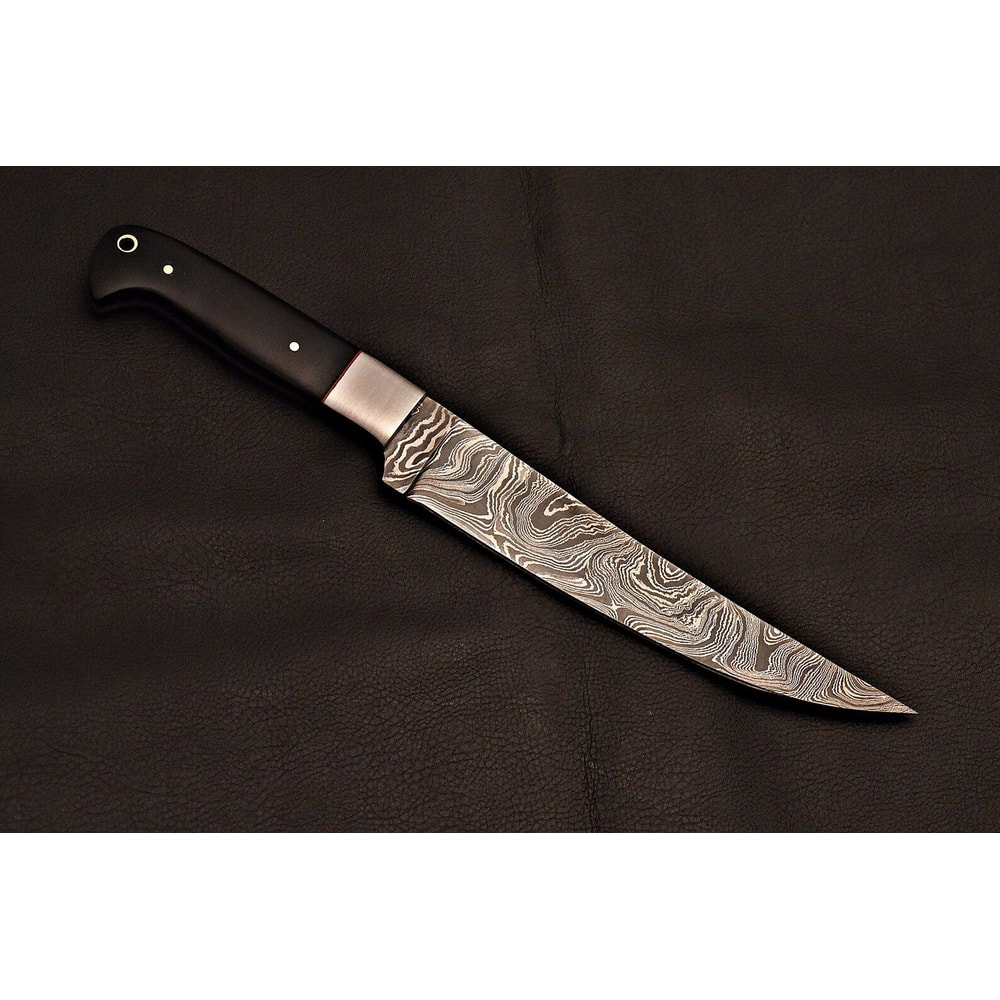 Damascus Steel Chef Knife Handcrafted Cooking Blade With Leather Sheath Housewarming Gifts 5