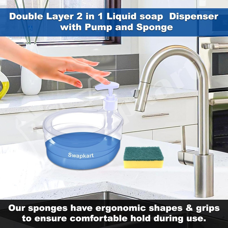 Double Layer Soap Dispenser For Bathroom Accessories Dishwasher Liquid Holder Liquid Dispenser Pump 3