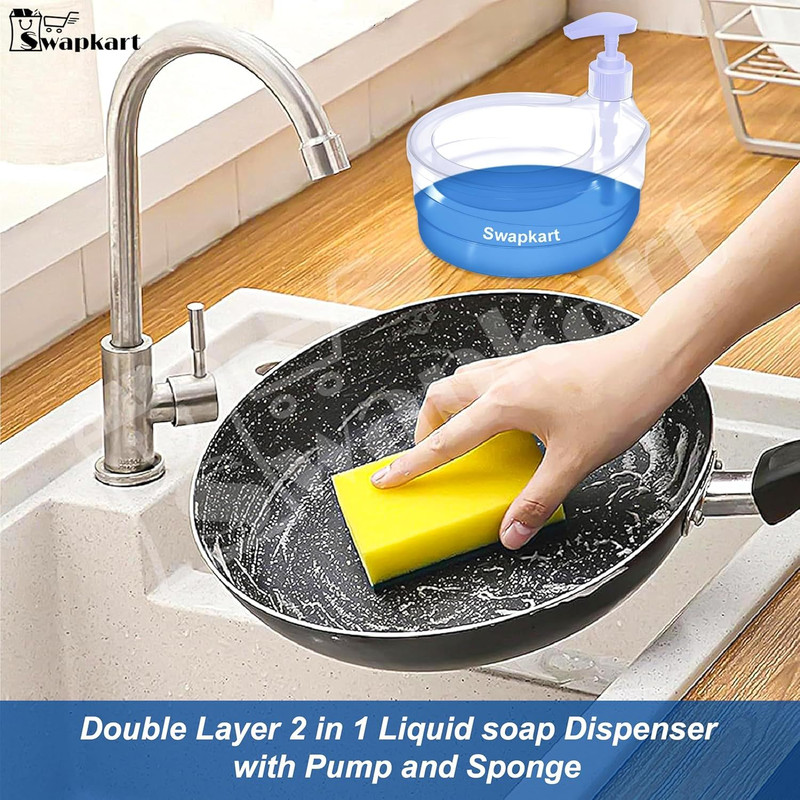 Double Layer Soap Dispenser For Bathroom Accessories Dishwasher Liquid Holder Liquid Dispenser Pump 6