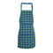 Waterproof Unisex Kitchen Apron Checkered With 2 Big Size Front Centre Pocket And Adjustable Neck S 1