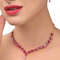 Delicate Ruby Necklace Set For Women 1