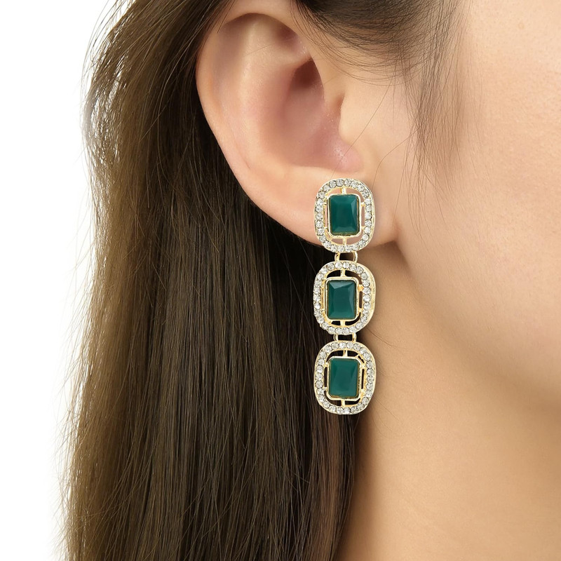 Gold Plated Traditional Stone Valentine Special Necklace With Earring Maang Tikka Set For Women 5