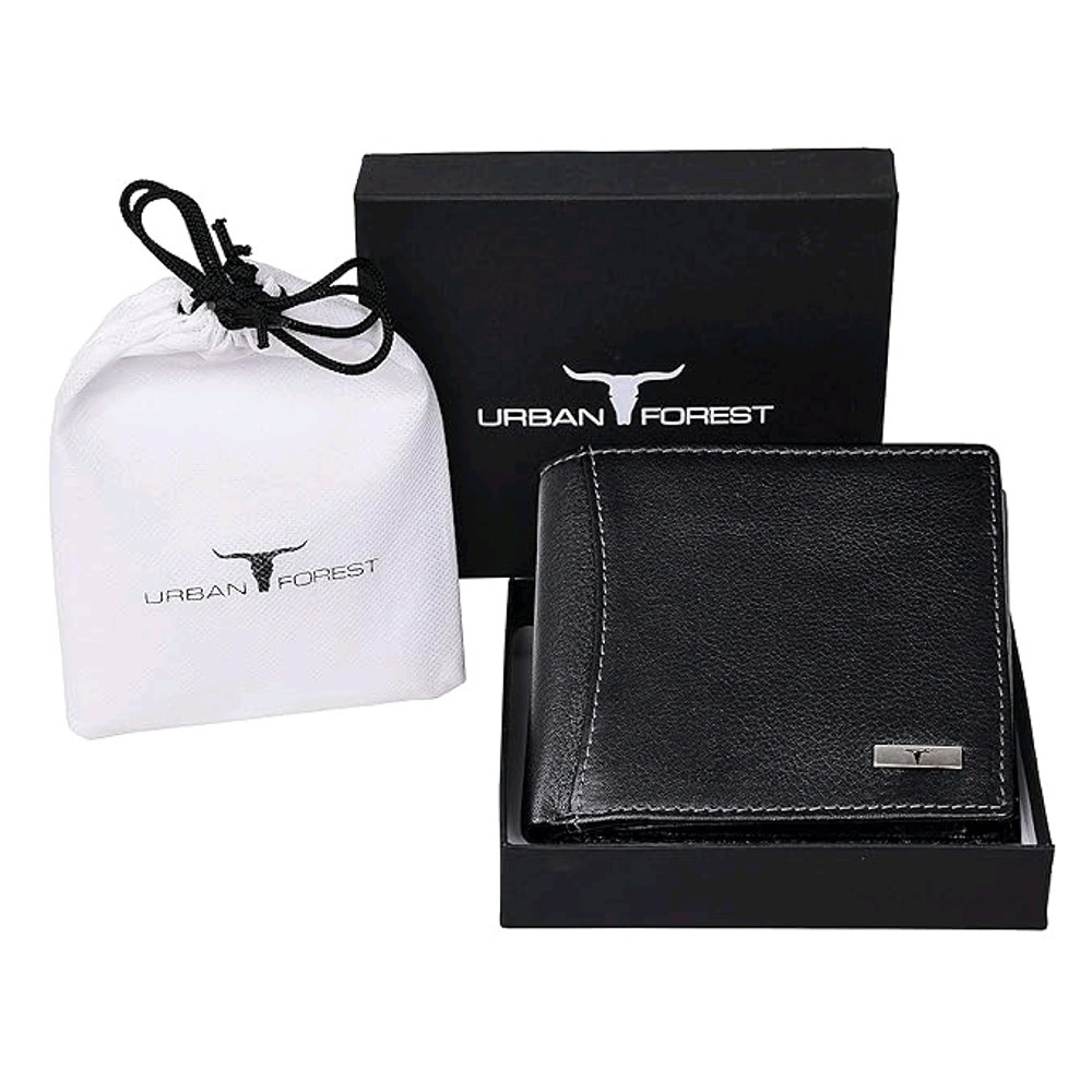 Oliver Black Leather Wallet Card Holder Set For Men 3