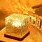 Romantic Ocean Wave Night Light Projector Lamp 3D Water Wave Effect Crystal Table Lamp Battery Not  0