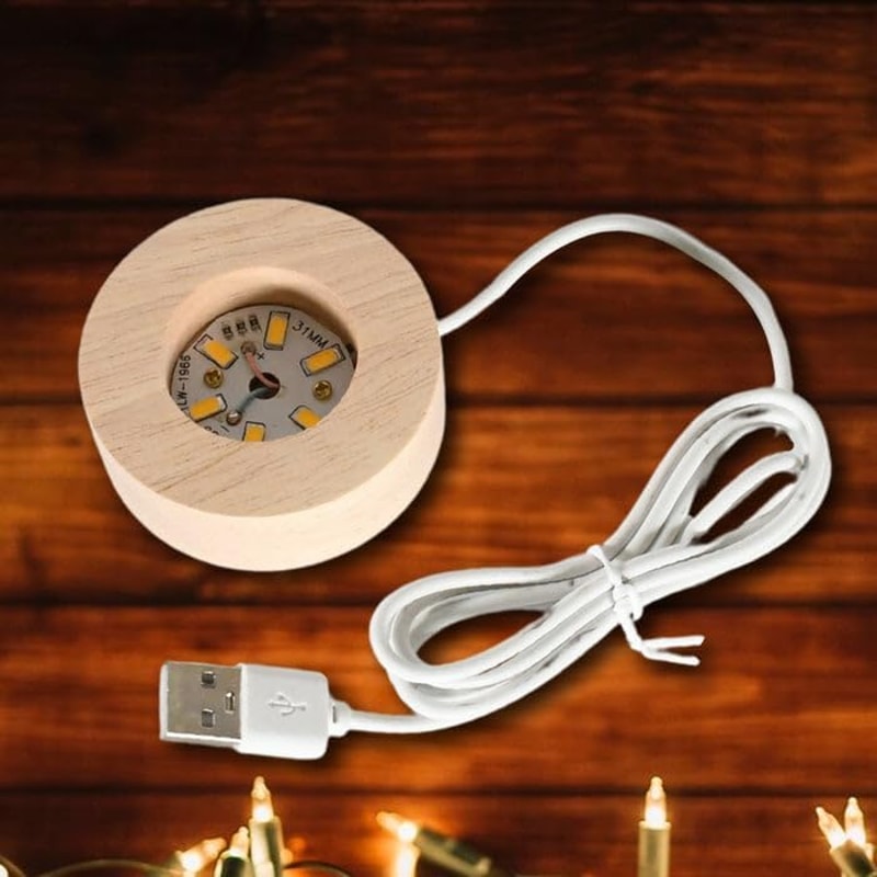 Goddess Laxmi Ji Crystal Ball Night Light 24 Inch Glass Ball Night LED Lamp Woodern Base Perfect Fo 6