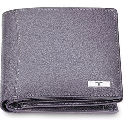 oliver light grey leather wallet for men