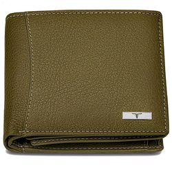 oliver olive green leather wallet for men