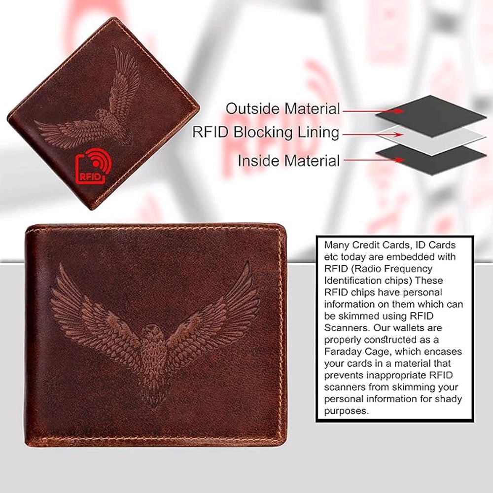 Zeus Caramel Brown Leather Wallet For Men 5