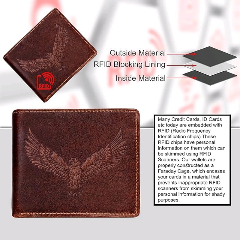 Zeus Caramel Brown Leather Wallet For Men 5