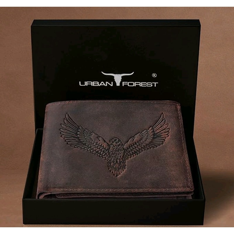 Zeus Vintage Brown Leather BiFold Wallet For Men 6 Card Slot 0