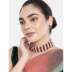 faux pearl necklace a& jewelry set gift for women