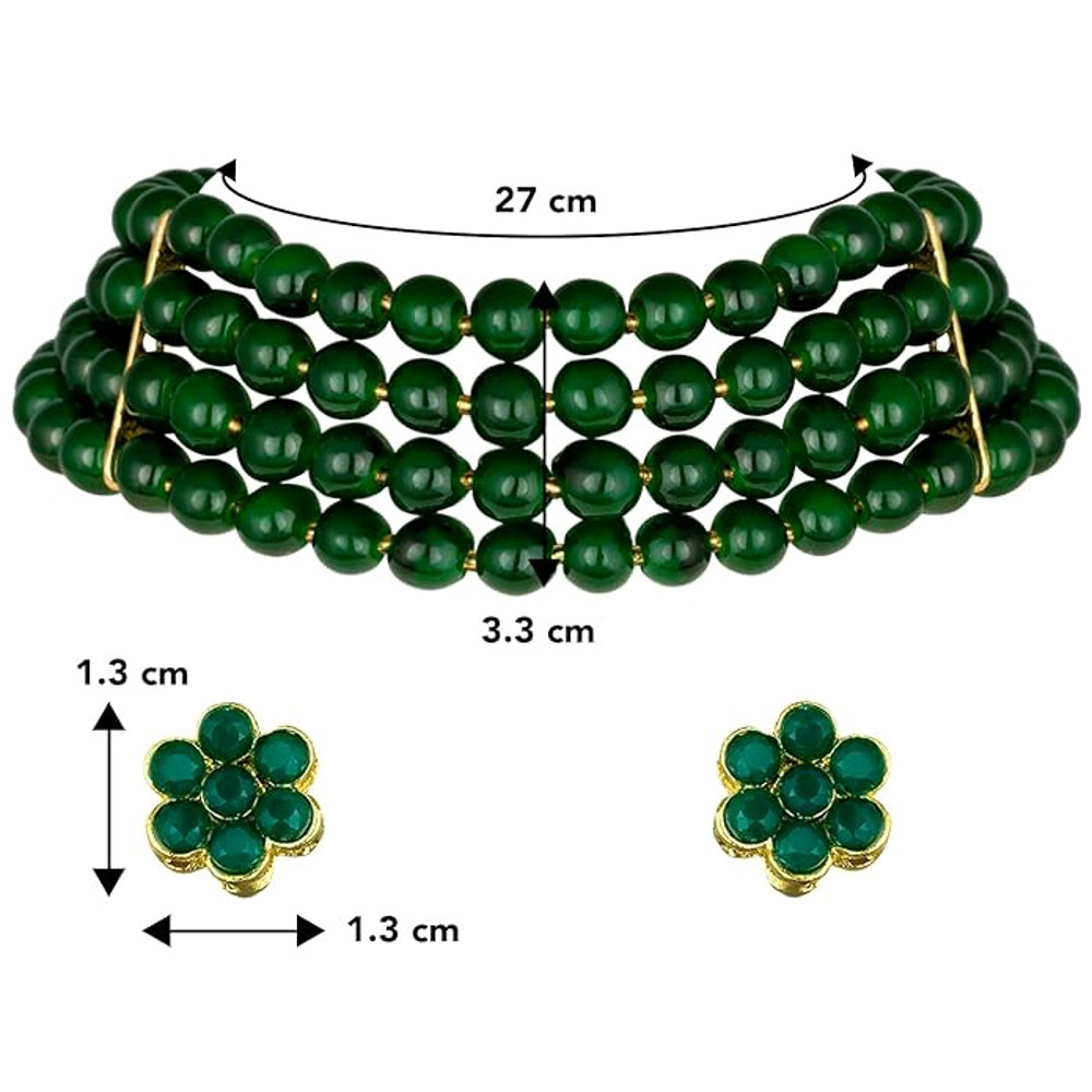 New Faux Pearl Necklace  Jewelry Set For Women 3