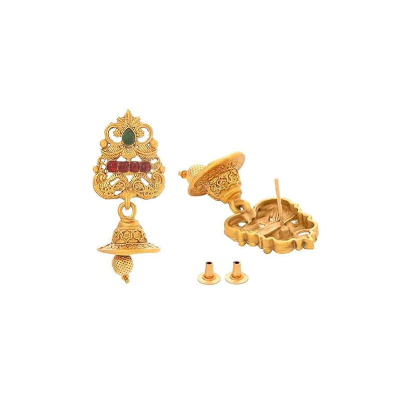 Jewellery Set For Women Ethnic Temple Jewellery Set Gold Plated Jewelry Set Traditional Long Haram 4