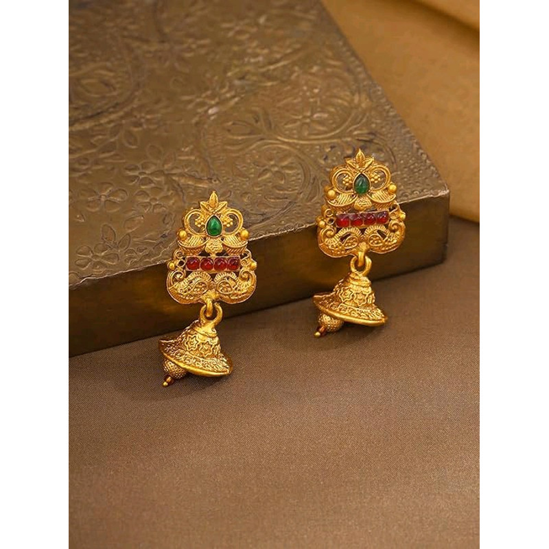 Jewellery Set For Women Ethnic Temple Jewellery Set Gold Plated Jewelry Set Traditional Long Haram 5