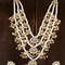 New Ethnic Kundan  Pearls Multi Layers Bridal Necklace Set For Women 1