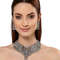 Traditional Oxidised Silver Necklace Jewellery Set For Women 5