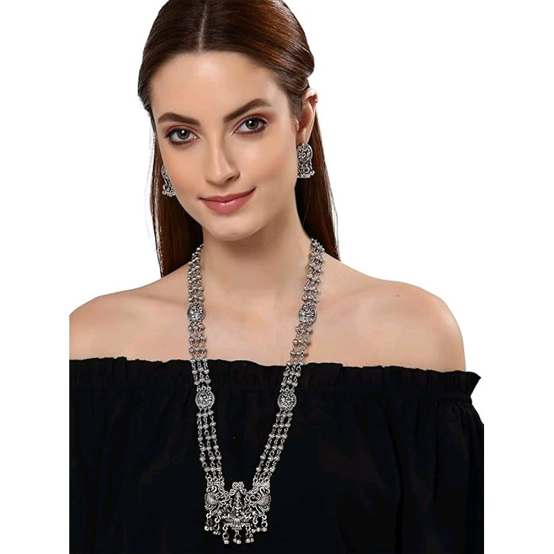 Silver Necklace Jewellery Set For Women 2