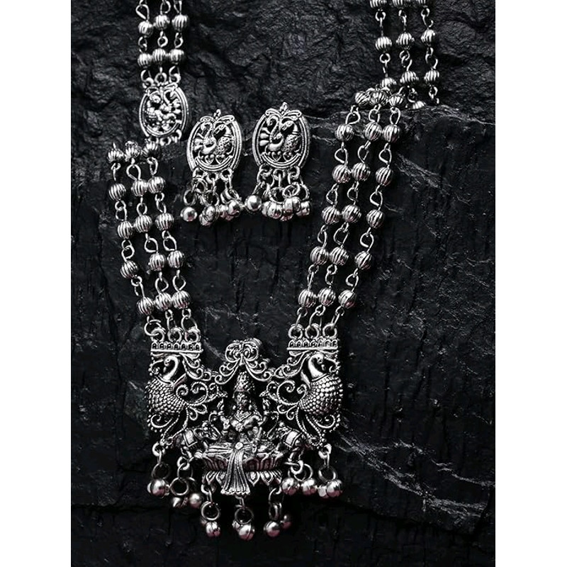 Silver Necklace Jewellery Set For Women 3