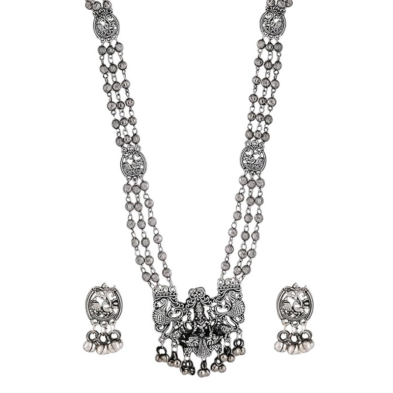 Silver Necklace Jewellery Set For Women 5