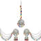 Women Oxidised Necklace Earring  Maang Tikka Set  Multicolor 2