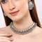 Design Fancy Traditional Oxidised Silver Necklace Jewellery Set For Women 0