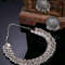 Design Fancy Traditional Oxidised Silver Necklace Jewellery Set For Women 3