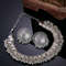 Design Fancy Traditional Oxidised Silver Necklace Jewellery Set For Women 4