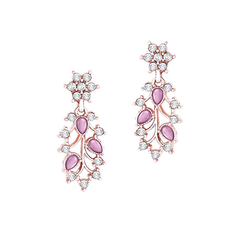 Merican Diamond AD With Colorful Crystal Necklace Jewellery Set For WomenGirls Perfect For Wedding 2