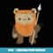 Star Wars Ewok Cute Cartoon Portrait - Exclusive PNG Sublimation Download