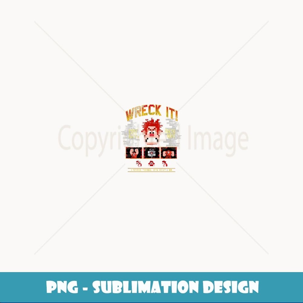 Disney WreckIt Ralph Wreck It! Est. '82 Vintage Video Game - Instant Sublimation Digital Download