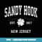 Sandy Hook New Jersey Vintage Shamrock Sports - Exclusive PNG Sublimation Download