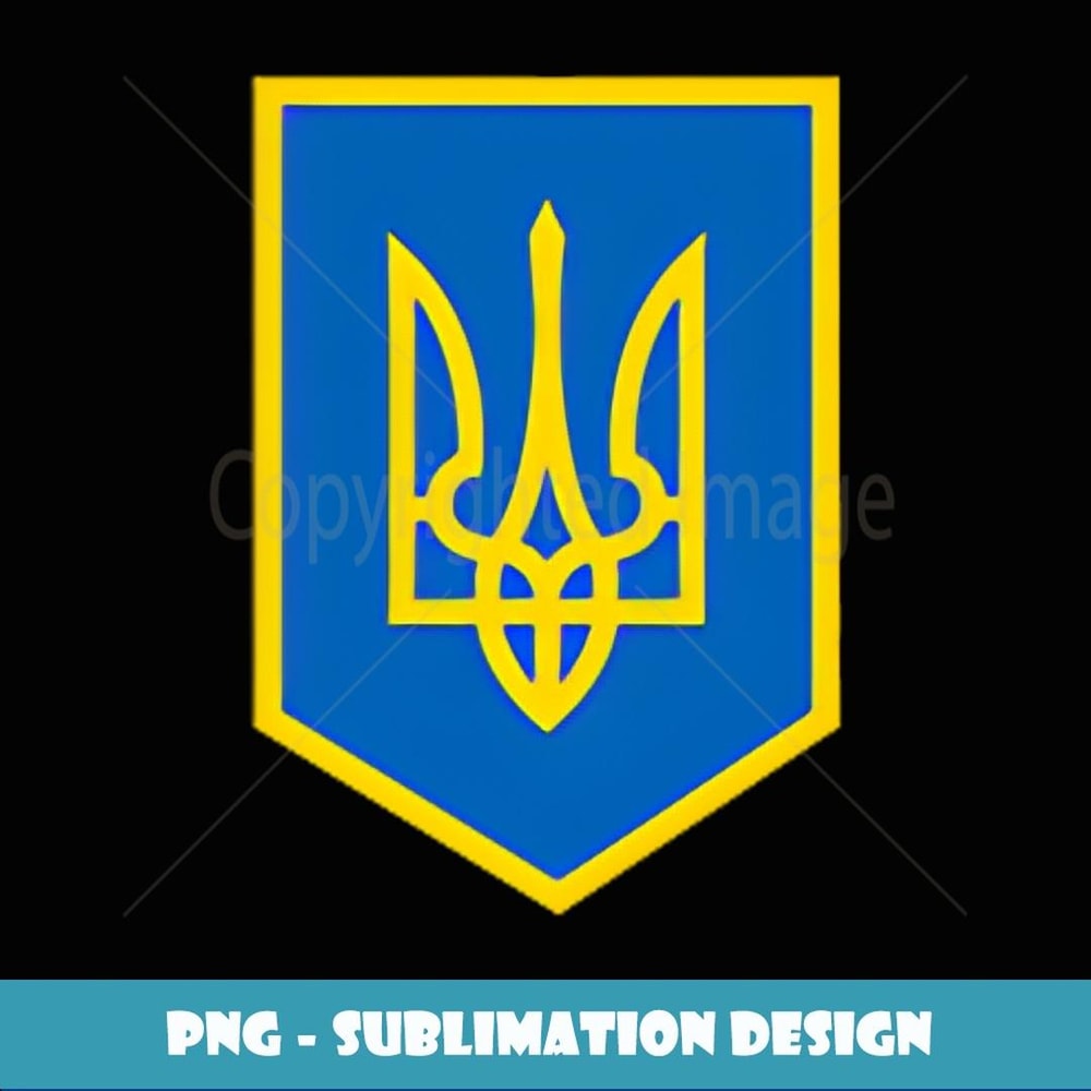 UKRAINE NATIONAL EMBLEM UKRAINIAN FLAG - Premium Sublimation Digital Download