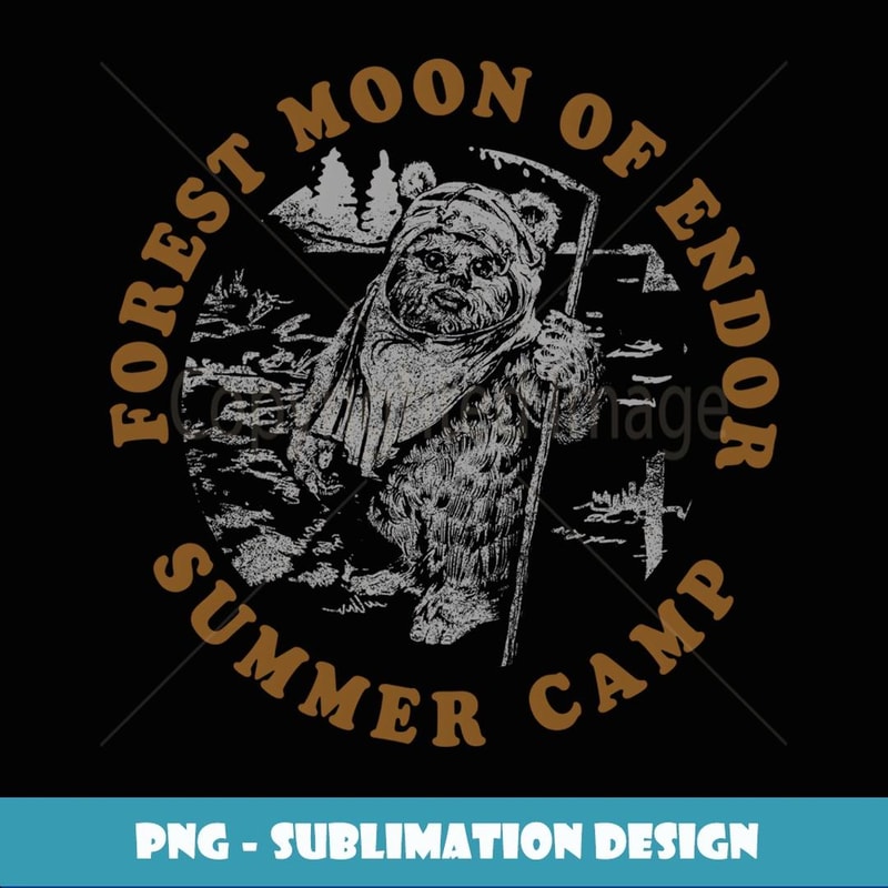 Star Wars Forest Moon Of Endor Summer Camp - High-Quality PNG Sublimation Download