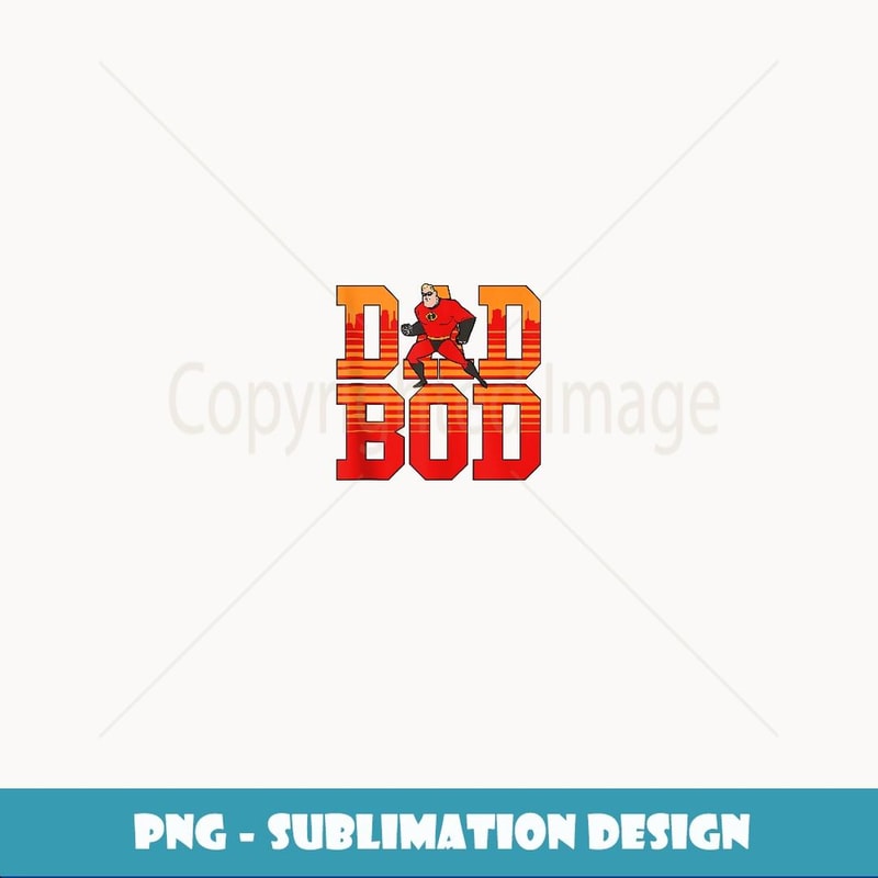 Disney and Pixar's The Incredibles Dad Bod - Exclusive PNG Sublimation Download