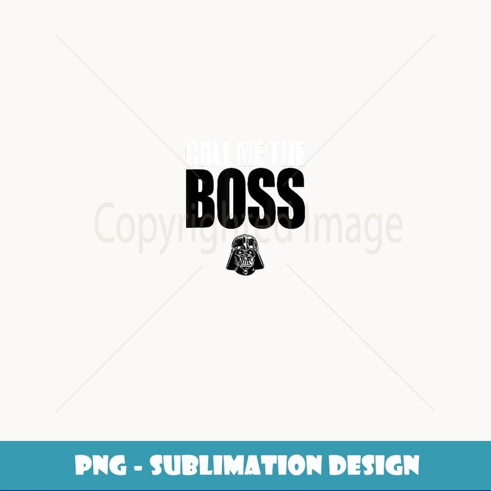Star Wars Classic Darth Vader Call Me The Boss Vintage Icon - Modern Sublimation PNG File