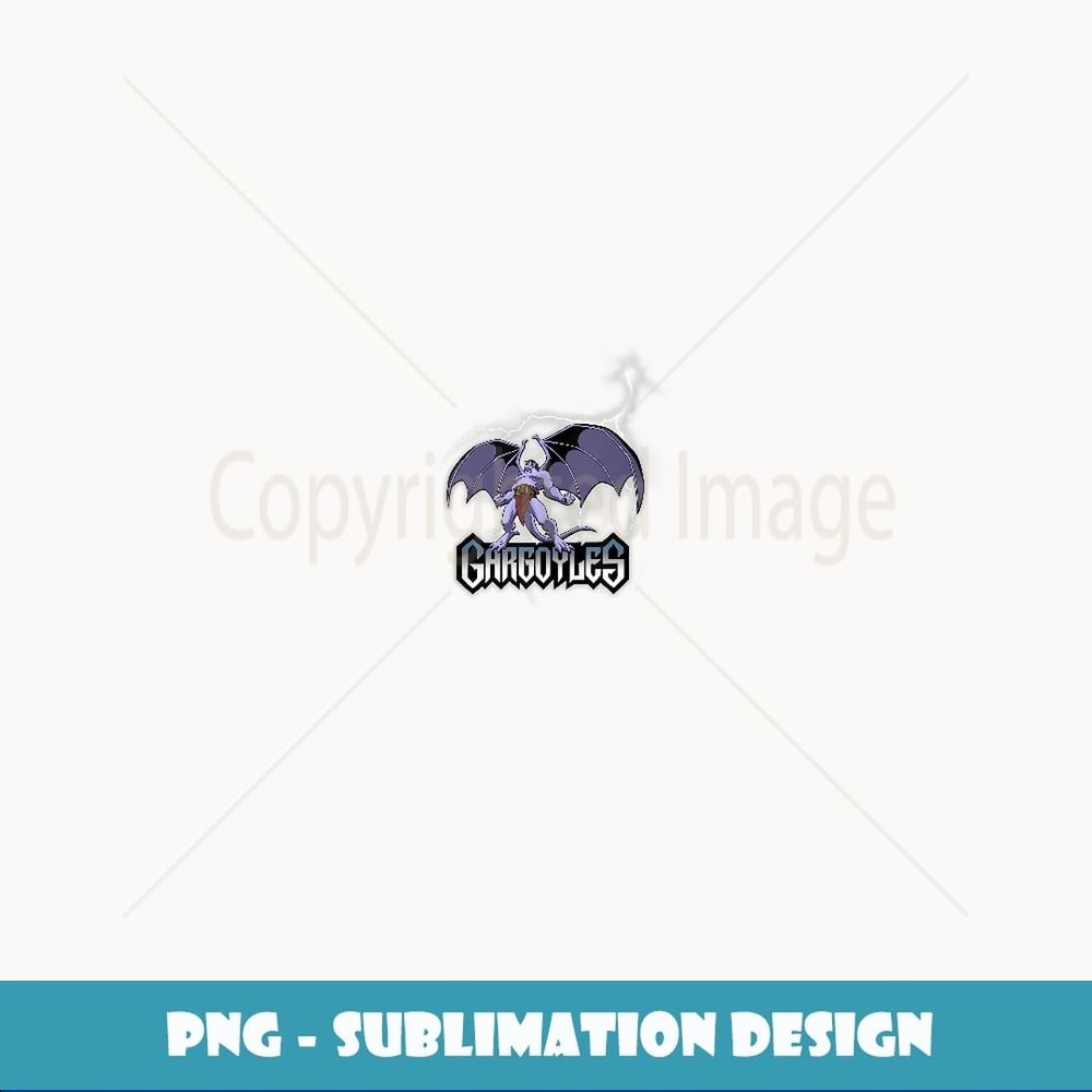 Disney Gargoyles Goliath Epically Rising Under The Thunder - Creative Sublimation PNG Download