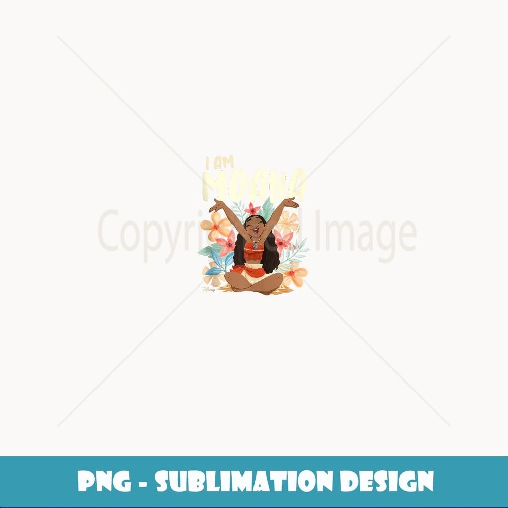 Moana I Am Moana - Signature Sublimation PNG File
