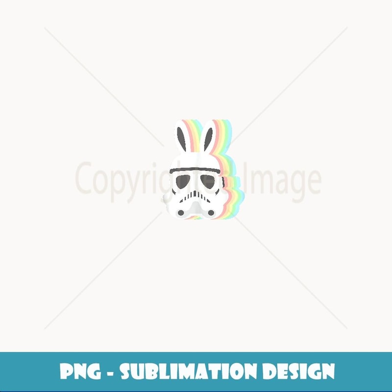 Star Wars Easter Stormtrooper Pastel Bunny Ears Disney - Artistic Sublimation Digital File