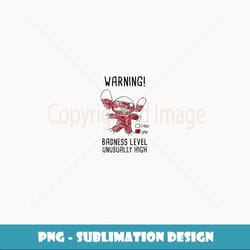disney lilo & stitch 626 stitch day warning badness level - png transparent sublimation file