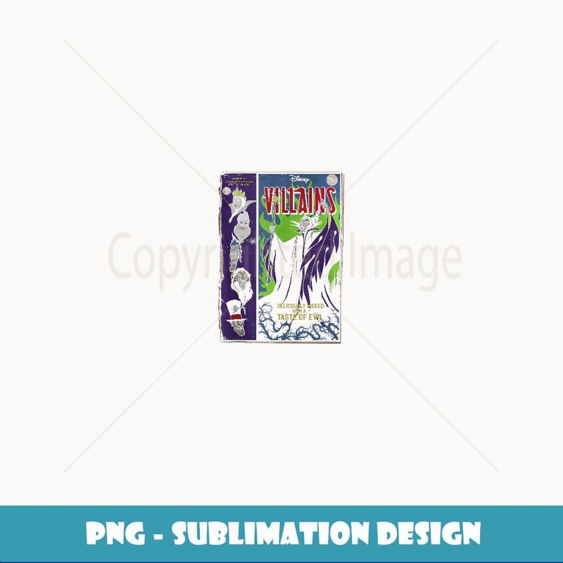 Disney Villains Deliciously Wicked Comic - Digital Sublimation Download File