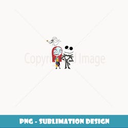 disney nightmare before christmas dark jack & sally - png transparent sublimation file